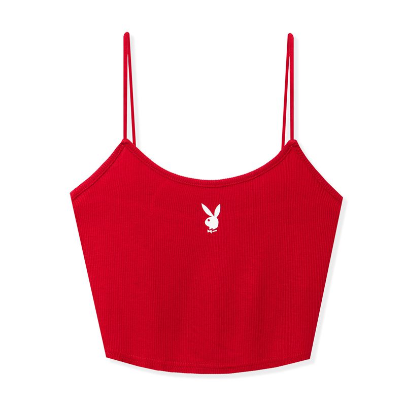 Tank Playboy Classiche Top Donna Rosse | 49875TWGU