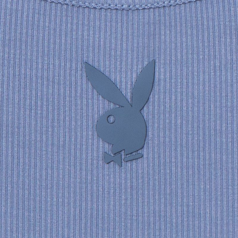 Tank Playboy Mini Rabbit Head Lounge Donna Blu | 72645COGD