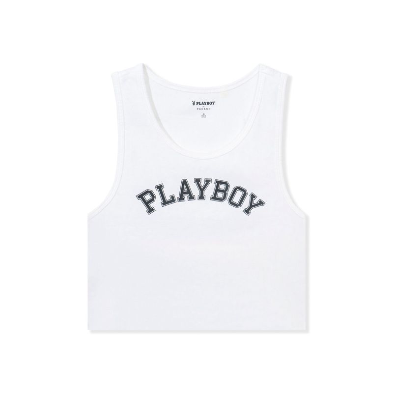 Tank Playboy Ribbed Donna Viola | 28946PWTJ