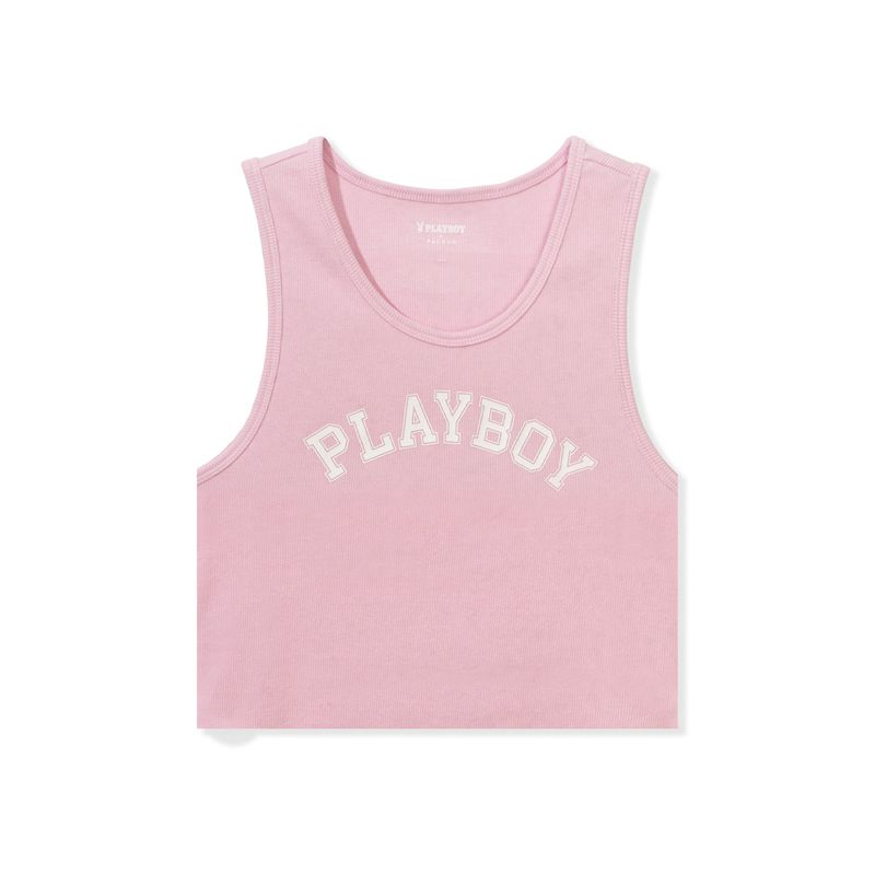 Tank Playboy Ribbed Donna Viola | 28946PWTJ