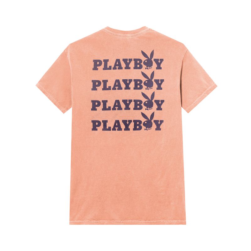 Camicie Playboy Peach Graphic Uomo Rosa Viola | 42560CDJX