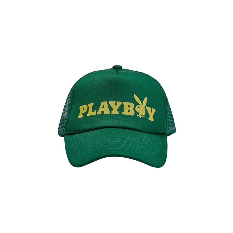 Cappelli Playboy Masthead Trucker Uomo Verdi | 58420PDOX