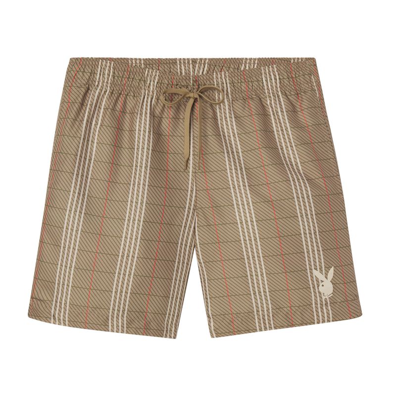 Costumi Da Bagno Playboy Plaid Shorts Uomo Plaid | 42603OWAI