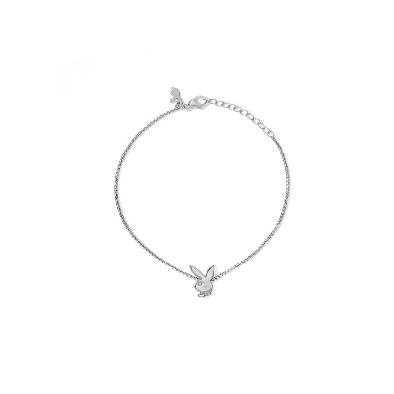 Gioielli Playboy Bunny Chain Bracelet Donna Argento | 98504PRNE