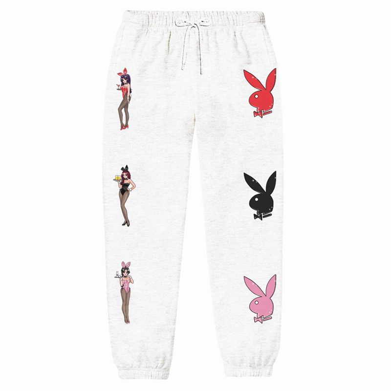 Pantaloni Della Tuta Playboy Tokyo Club Bunny Uomo Bianche | 98026VDBS