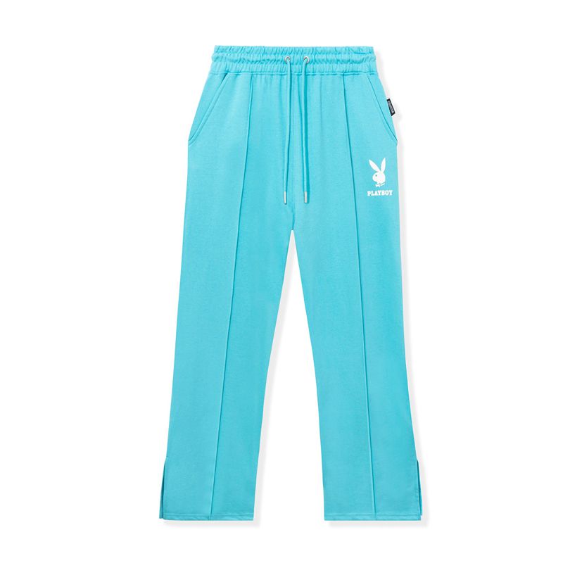 Pantaloni Playboy Logo Sweats Donna Blu Chiaro | 12968LGZY